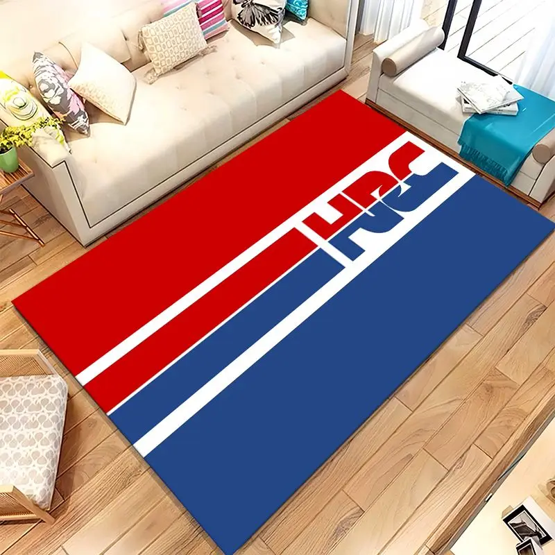 Classic H-HONDA Racing car Moto Living Room Non-Slip Area Rug Soft Carpet for Bedroom  Playroom Sofa,Home Decor Doormat Gift