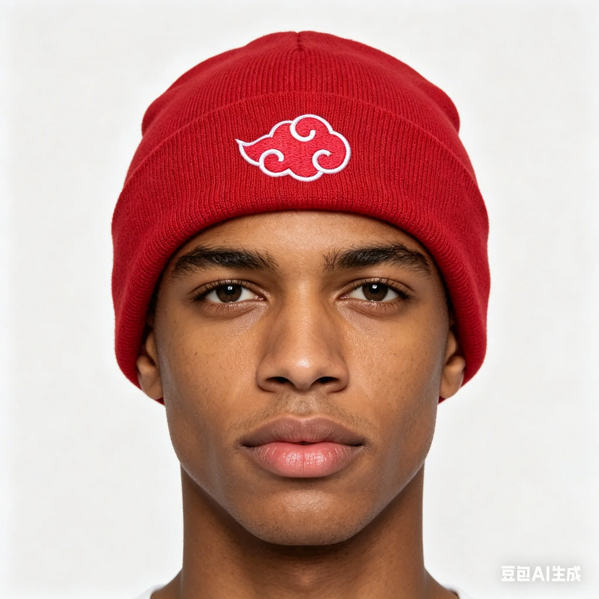 Gorro de punto de invierno Naruto Akatsuki Red Cloud, gorro de punto estilo Hip Hop, ropa de calle, gorro de cosplay de anime