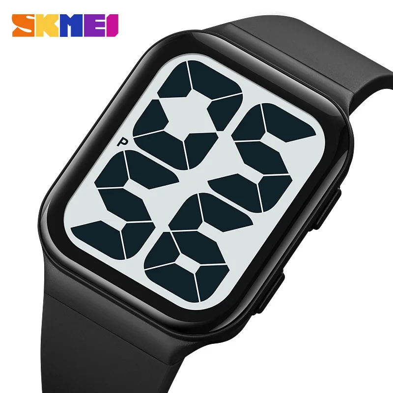 

SKMEI Fashion Date Sport Back Light Digital Watches For Mens Womens 5bar Waterproof Date Wrist Watch Alarm Clock reloj hombre