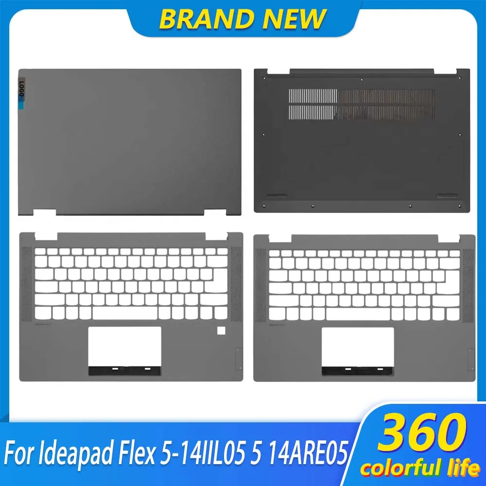 NEW Laptop Cover For Ideapad Flex 5-14IIL05 5 14ARE05 14ITL05 14ALC05 LCD Back Cover Palmrest Lower Bottom Case Fingerprint