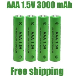 Batería AAA de 2024 V, 1,5 mAh, recargable, NI-MH, 3000 V, para relojes, ratones, ordenadores, juguetes, etc., novedad de 1,5