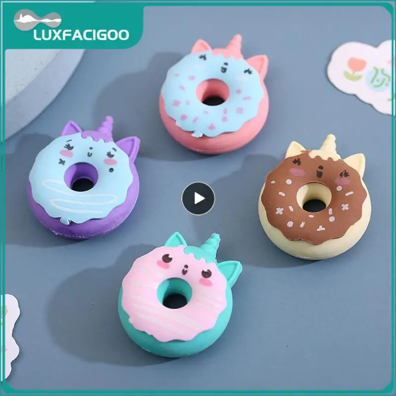Lovely Student School Supplies Creative Creativity Creative Pencil Eraser Lovely High Quality Kids Donut Eraser Eraser