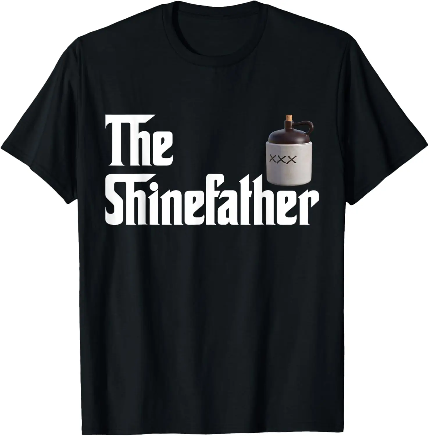 

Футболка Shine Father, забавные рубашки Moonshiner для мужчин, футболка