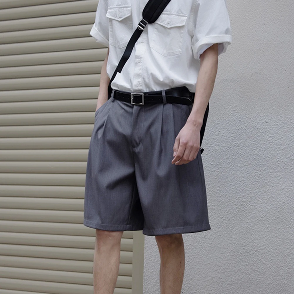 

Шорты для отпуска, повседневная летняя одежда, плиссированные, свободные, удобные повседневные шорты для мужчин, обычная длина одежды
