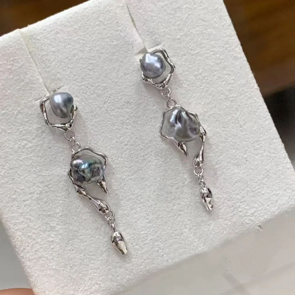 

6 шт. DIY жемчужные аксессуары 925 серебряные серьги-гвоздики пустой держатель, модный золотой серебряный держатель для сережек 5-7 мм бусины Кеши