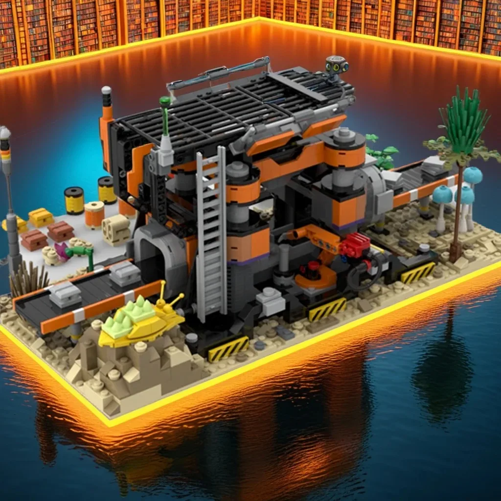 

1506PCS MOC Satisfactoryes Constructores Industrial, Functional & Intricate DIY Model Building Blocks Birthday Toys Gift