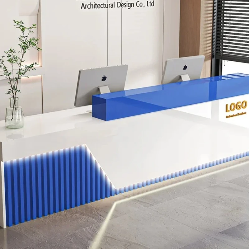 

Modern Beauty Reception Desks Salon Office Luxury Nordic Salon Reception Design Podium Negocio Commercial Furniture Decoration