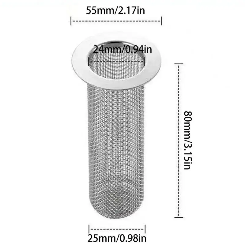 Rete fognaria per lavello da bagno filtro filtro in acciaio inox punzonatura Foor scarico lavello filtro fogna scorie rete lavaggio piatto filtro