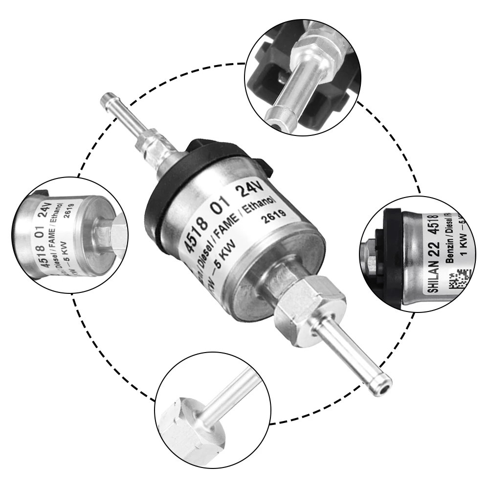 1Pcs 12V 24V Car Air Diesel Parking Oil Fuel Pump 1KW-5KW For Eberspacher Heater For Truck Auto Heaters Accessories