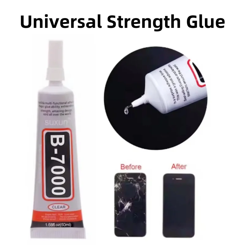 

B7000 Универсальный прозрачный суперклей для ремонта сотовых телефонов-ювелирные изделия, нефрит, драгоценные металлы, высокий клей для дерева, стекла