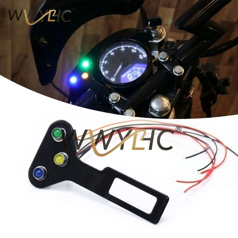 Suitable for Motorcycle Accessories, Instrument Panel, LED Signal Light, Neutral Gear, Turn Signal Light with Bracket