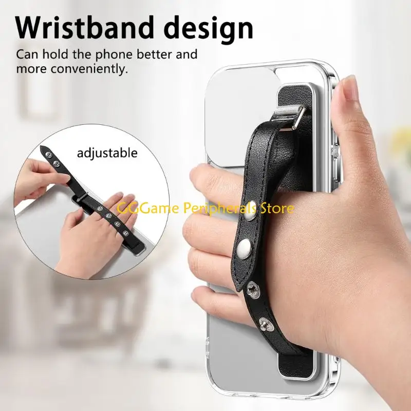 U55B Stylish Finger Strap Wrist Band Adhesive Cellphone Case Gripper