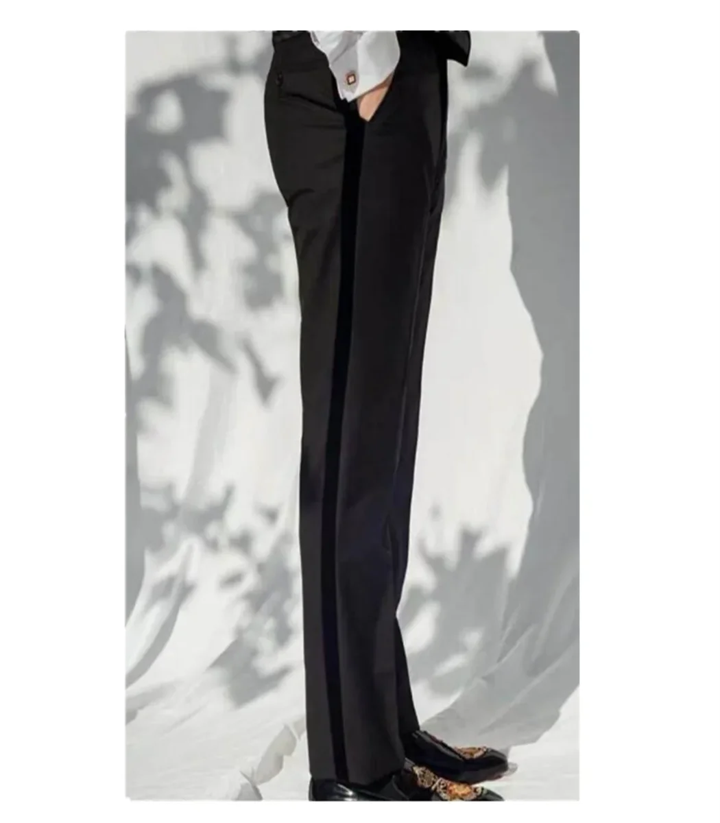 

1Pieces New Men's Suit Pants High Quality Spring Autumn Straight Business Dress Trousers Formal Classic Black Trousers Pants