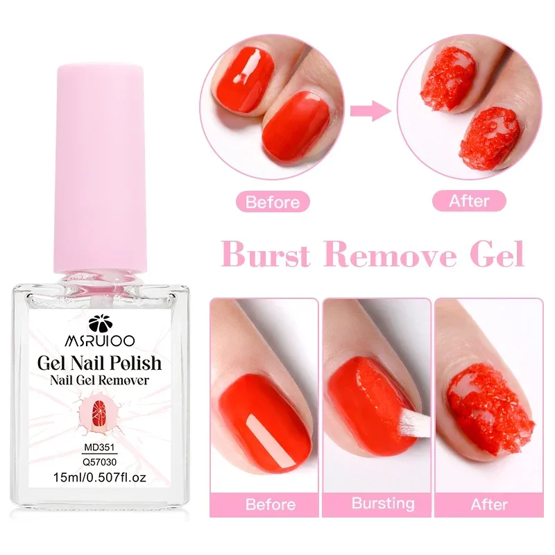1/2 Stück 15 ml Magic Fast Nail Gel Remover, in 3–5 Minuten schnell entfernt Magic Burst Nail Art Gel Removal Degreasr für Maniküre