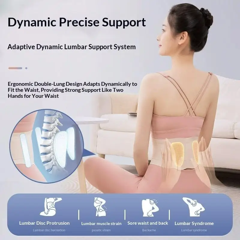 Thin Back Brace for Lower Back Pain Lumbar Support Belt for Men and Women, Waist Support Lumbar Disc Strain Protection Belt