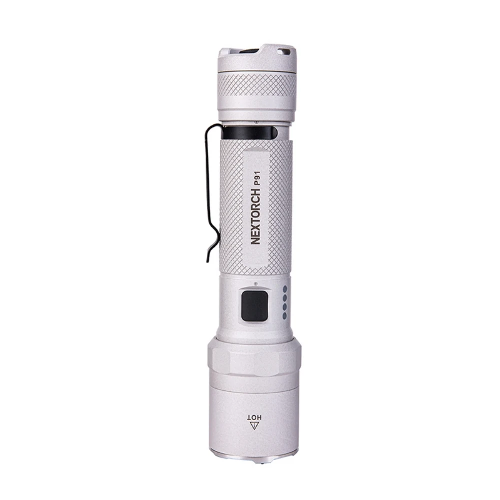 NEXTORCH P91 5000 Lumens Dual Switch Flashlight 300 meters 21700 battery 2-meter drop tested Torch Lamp