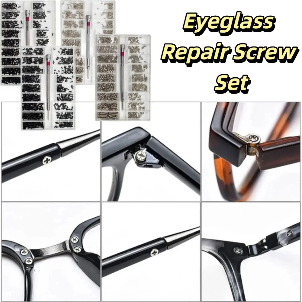 Washer Assorted Mini Screws Set Cross Boxed Micro Screws Silver Hardware Tools Sunglass Repair