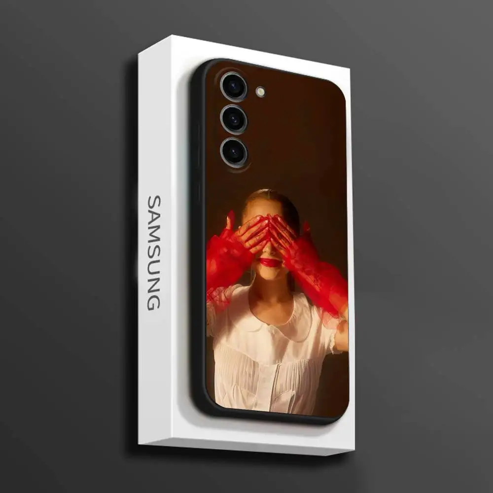 حافظة هاتف Eternal S-Sunshine A-Arianas لهاتف سامسونج جالاكسي A 73,72,51,53,52,71,22,5G,Note,J7,8,9 غطاء أسود ناعم