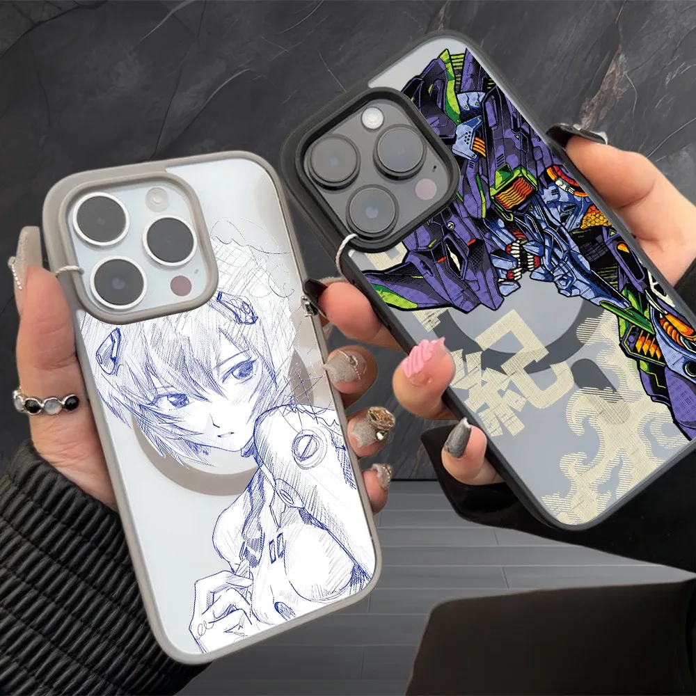 Anime Evangelion Cases for Samsung Galaxy A17 A27 A37 A57 S26 S25 A16 A36 A56  FE Plus Edge Ultra 5G Acrylic Cover
