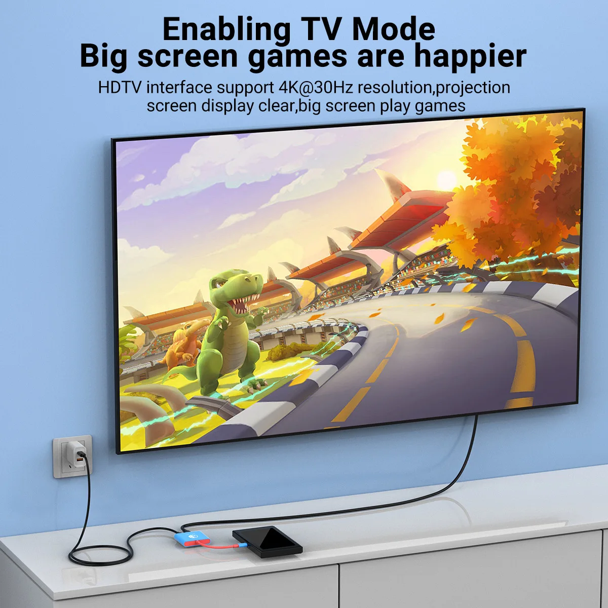 محطة إرساء التبديل المحمولة TYPE-C Hub مع HDMI وUSB 3.0 مثالية للسفر والألعاب #2