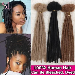 Extensiones Loc de rastas de cabello humano rizado, trenzas rectas de ganchillo, extensiones de cabello Remy brasileño, 60 hebras, SIMMEL, venta al por mayor