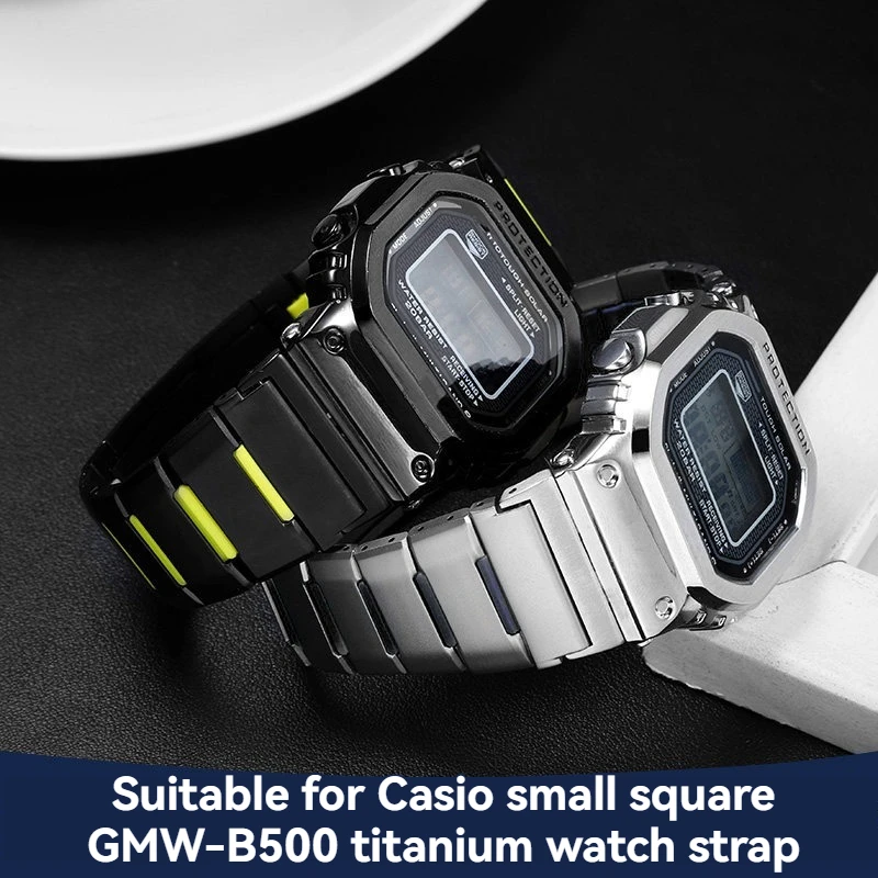 Новый эластичный ремешок для часов из титанового сплава для Casio G-SHOCK GMW-B5000 GM-B2100 MRG-B5000, мужской сменный ремешок