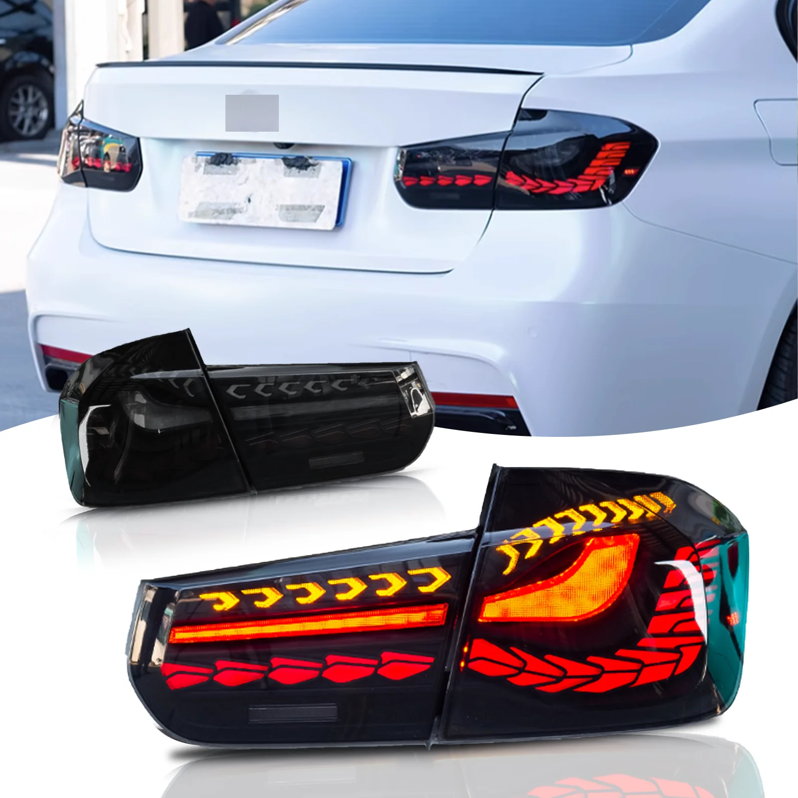 

Car LED Rear Taillights for BMW 3 Series F30 F35 320i 328i 2013-2017 Animation Rear Lamps LED Taillight Assembly