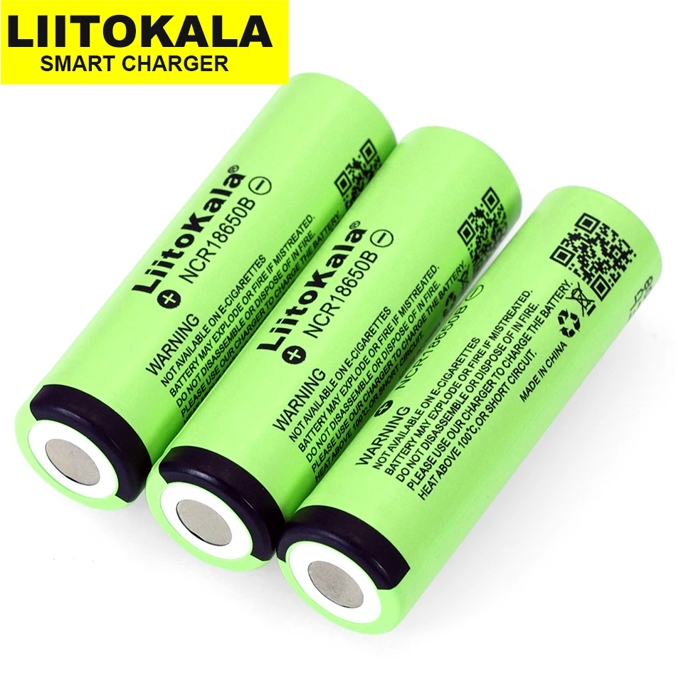 Liitokala 100% New Original NCR18650B 18650 3400 mAh Li-ion Rechargeable battery For Flashlight batteries