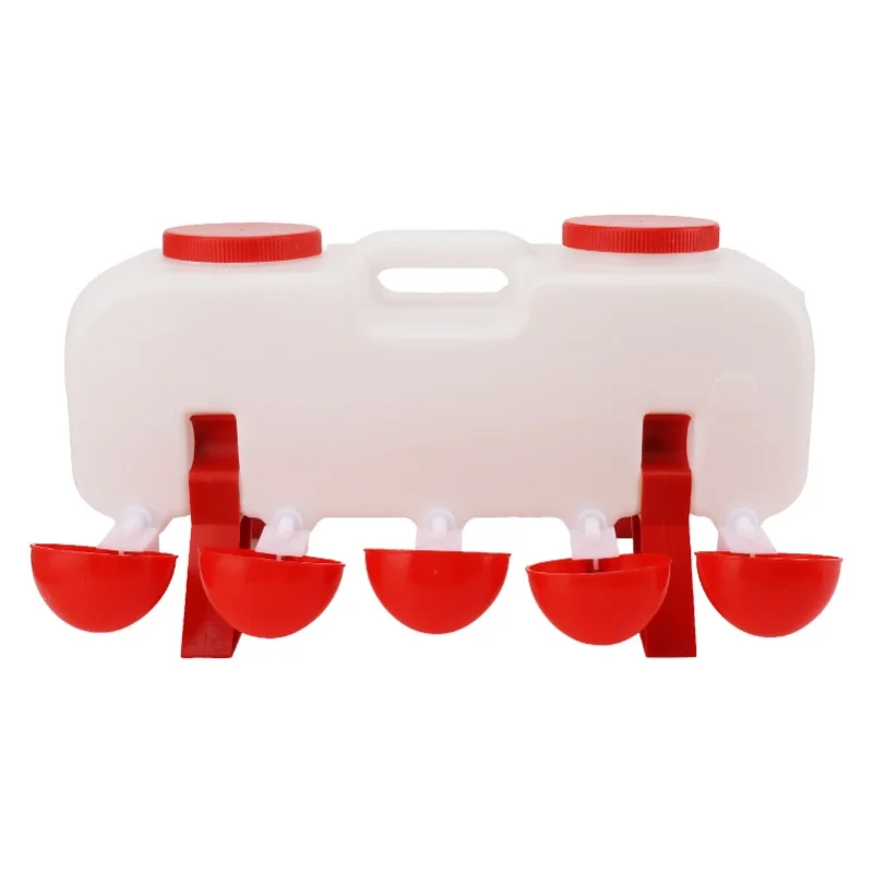 10L Chicken Waterer Semi Automatic Poultry Water Feeder Chicken Coop Accessories For Ducks Goose