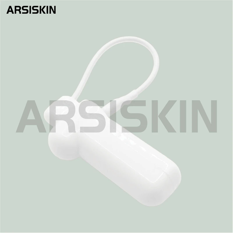 100pcs Security Tag With Steel Wire Lanyard For Cloths Hats Shose Reusable AM 58KHz MHz EAS Hard Tag With Magnet Lock Opener