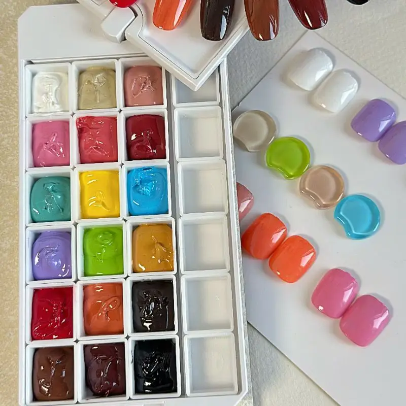 

18 цветов гель-краски для ногтей Macaroon Pat Painting Gel 4 в 1, для градиентного нейл-арта, стемпинга, УФ/LED маникюра, гель-лаки для салонов красоты