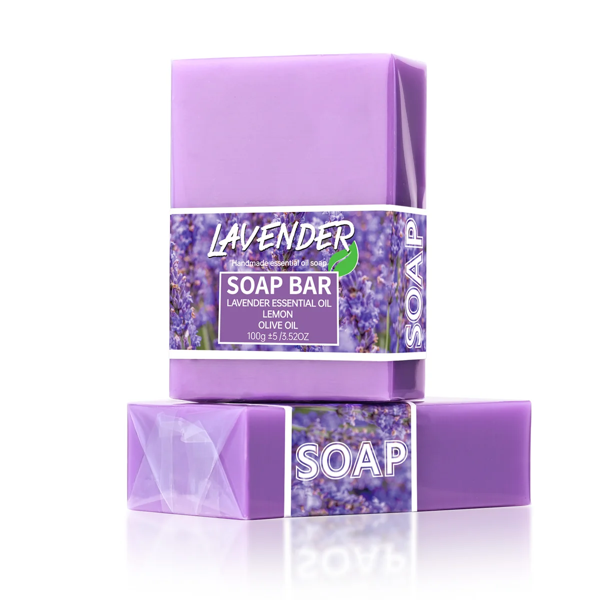 100g 라벤더 오일 수제 글리세린 비누 바 바디 페이스 비누 딥 클렌징 화이트닝 비누 (허니 심황 로즈 포함)