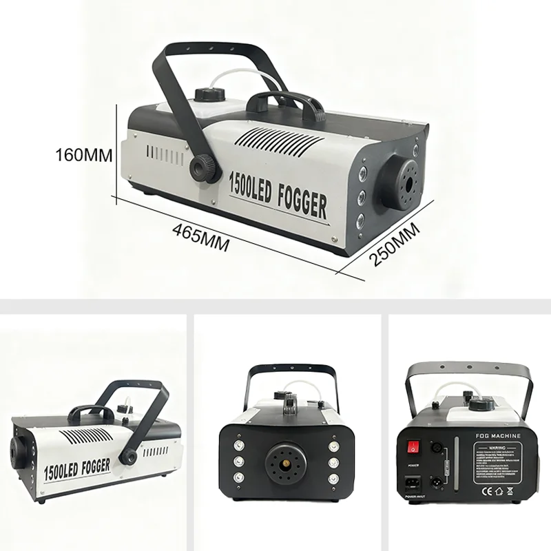 1500W High Power Smoke Machine Wired Remote Control Continuous Output Fog Machine for Large Stage Events Wedding Party Bar KTV view 6