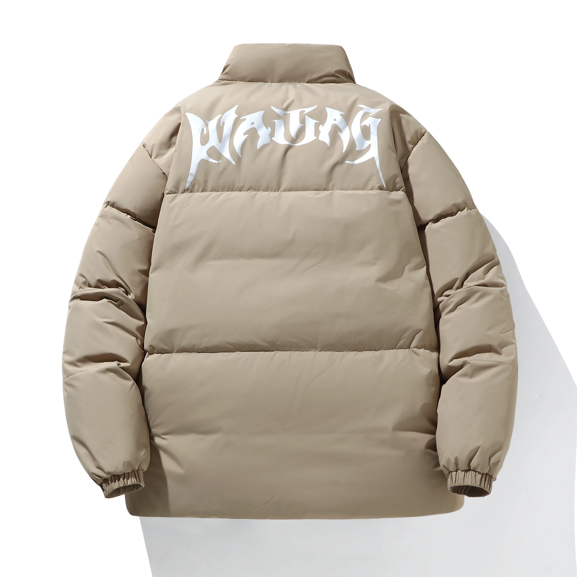 New men plus size down jacket white duck letter printing down extra fat fashion large size down warm thick warm jacket