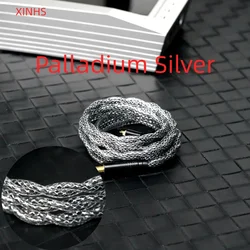XINHS S99 2 Strands 4N Pure Silver + 7N Pure Copper Hybrid HiFi Headphone Coaxial Cable
