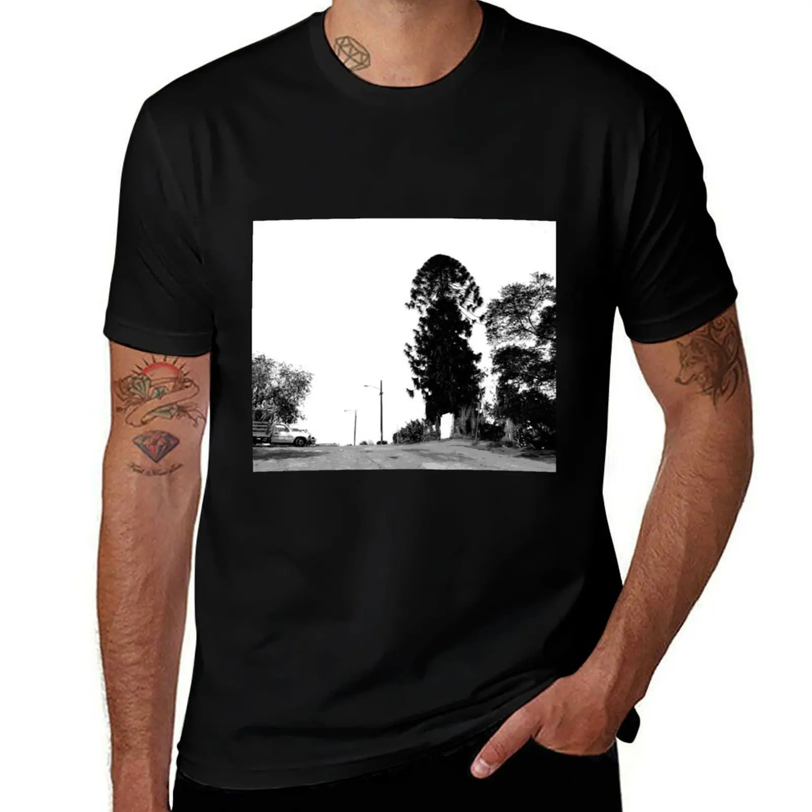 

El Pino Photo T-Shirt tops custom shirt korean fashion sweat shirts, men