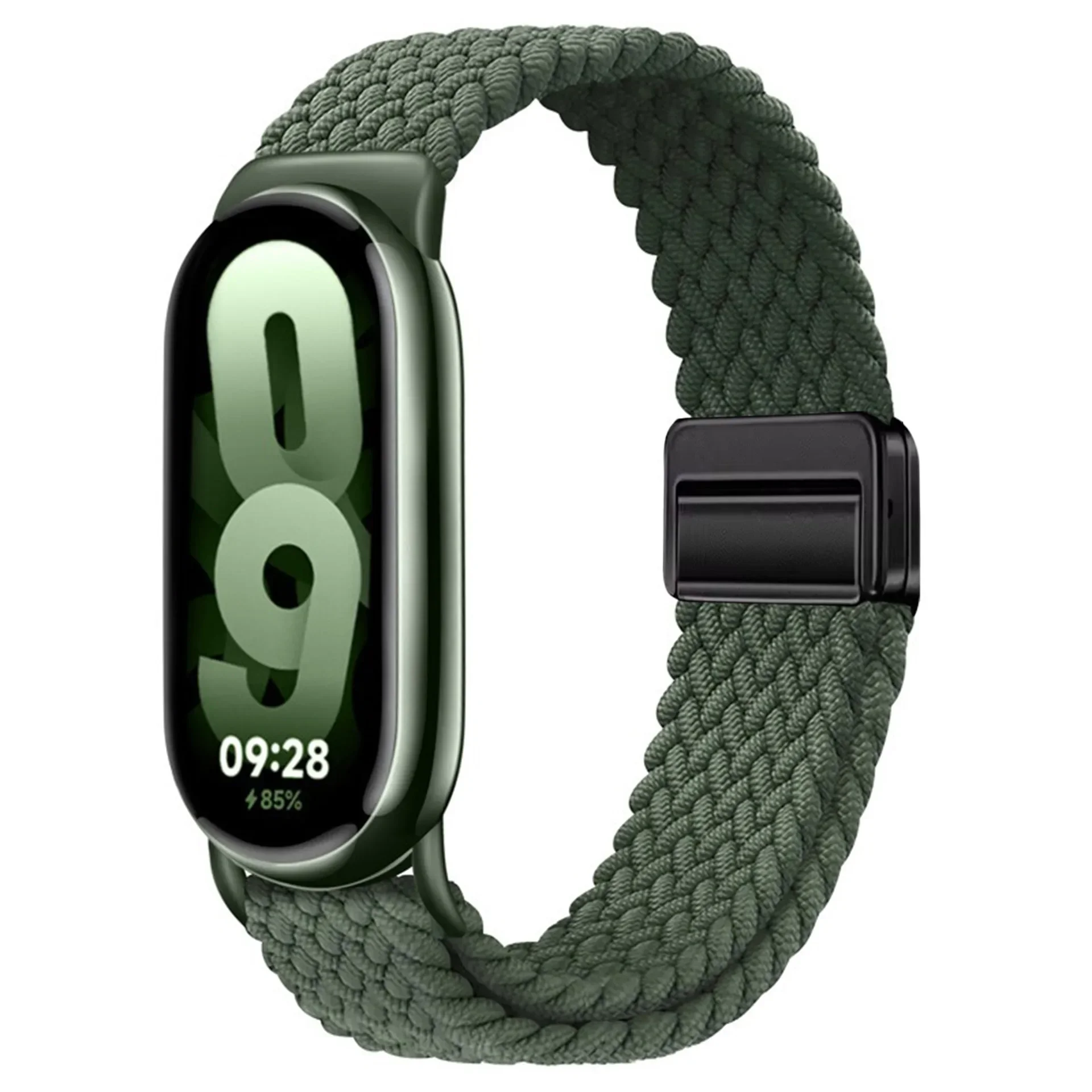 Nylon-Geflochtenes Schlaufenarmband für Xiaomi Band 11 10 9 8 Magnetisches Verstellbares Armband Mi Band 11 10 Correa Gürtel Zubehör – Detail 11