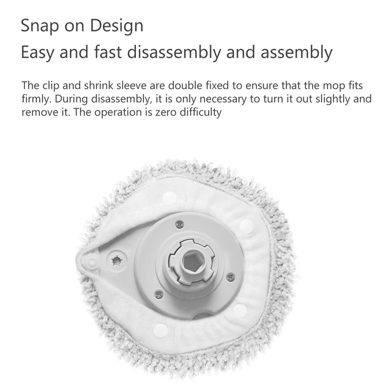 2 pezzi per Xiaomi Mijia Pro muslimate Robot aspirapolvere Mop staccabile supporto per panno spazzola per la pulizia parti di ricambio