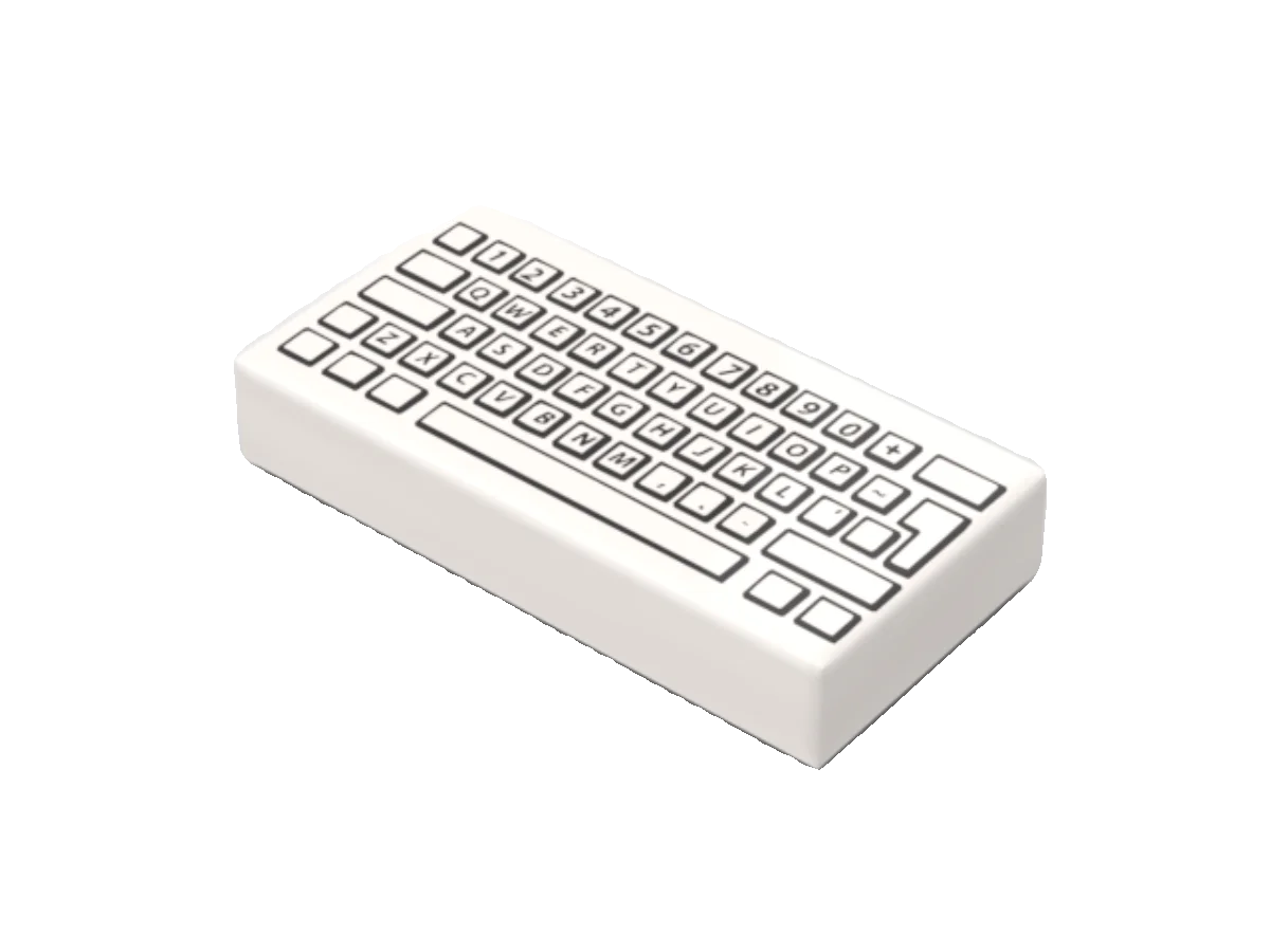 

Small particle building block MOC 3069bpr0030 bpb0030 bpc0 81890 printing computer keyboard accessories