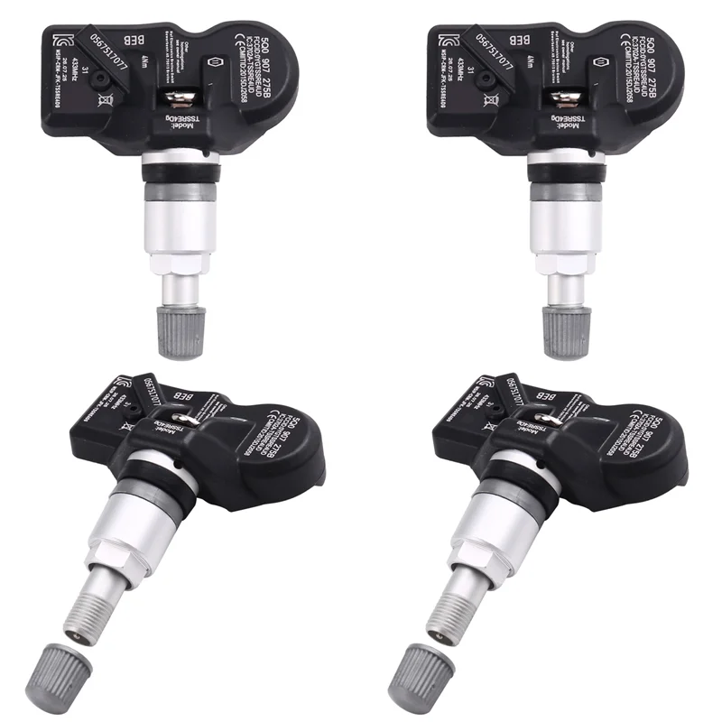 

New TPMS Tire Pressure Monitoring Sensor 4X For For Skoda Beetle Golf 5Q0907275 5Q0907275B