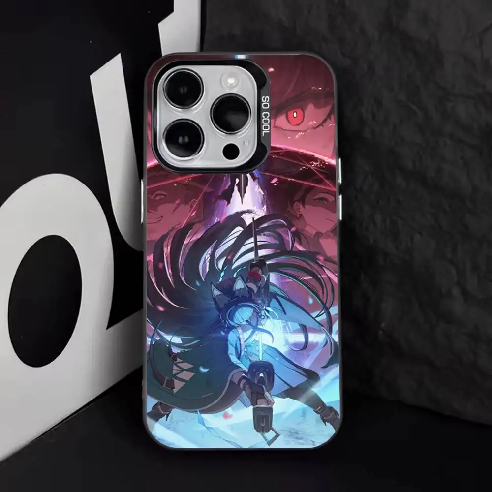 حافظة هاتف H-Hoshimi M-Miyabi ZZZ لهاتف iPhone 17,16,15,14,13,12,11,Pro,Max,Plus,E,Air,Mini Black Tpu