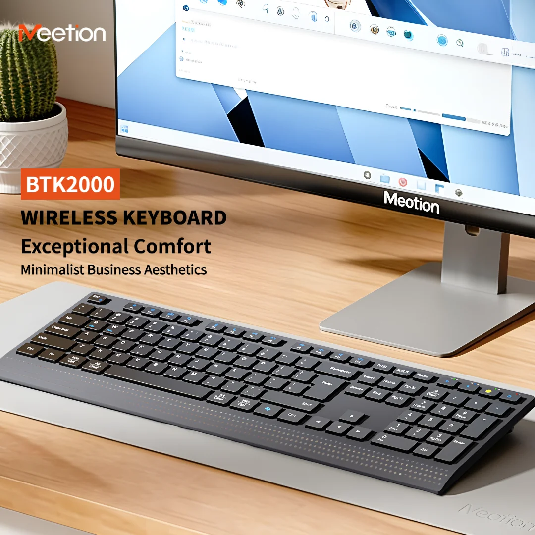 Gaming Keyboard That Is Quiet - NexusClick Russian/English layout Quiet Wireless Keyboard,Dual