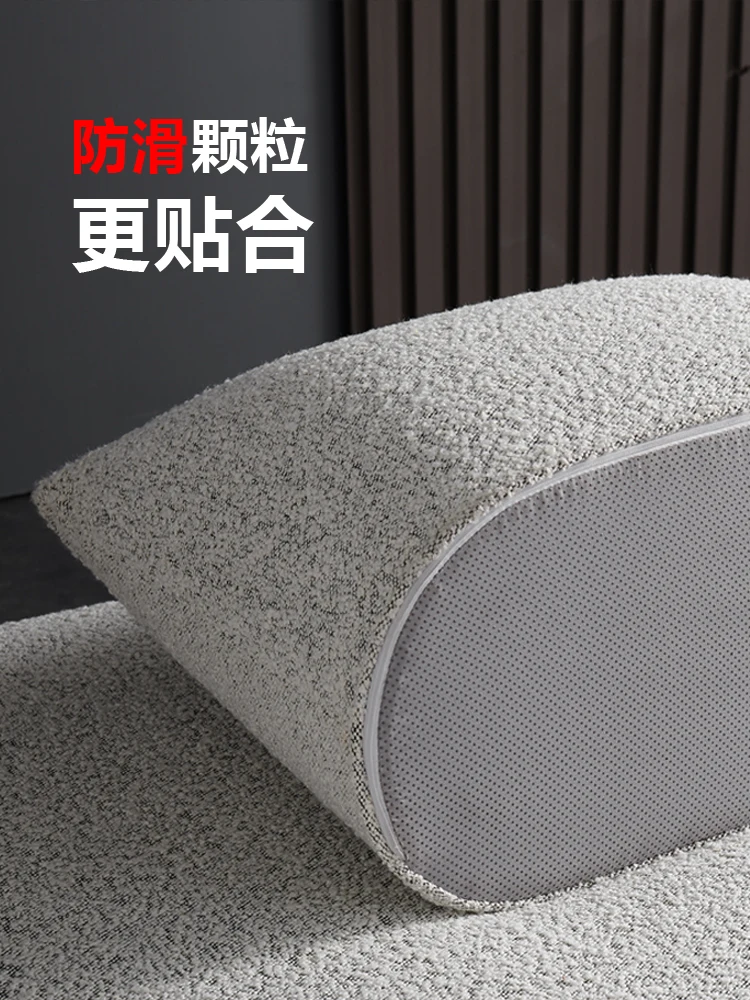 Sofá dupla face com chifre de vaca, sala