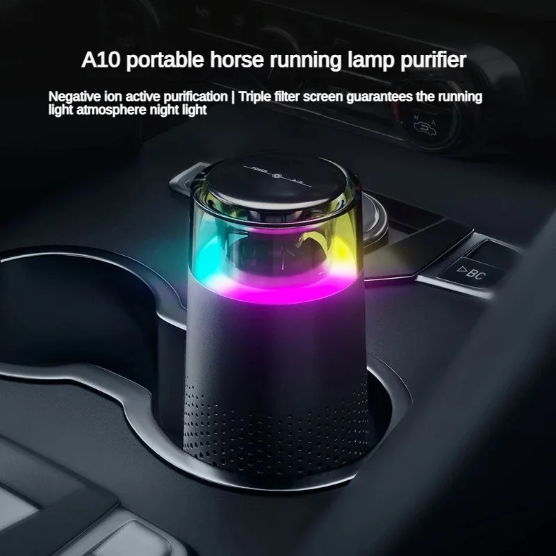 

The air purifier eliminates odor and smoke, removes formaldehyde and ozone in the new car, and sterilizes and deodorizes anions