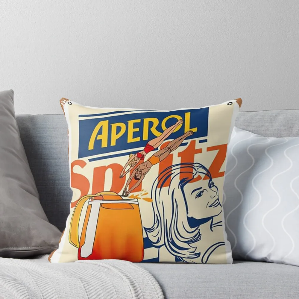 aperol spritz Art Print Throw Pillow Christmas Pillow autumn decoration pillow