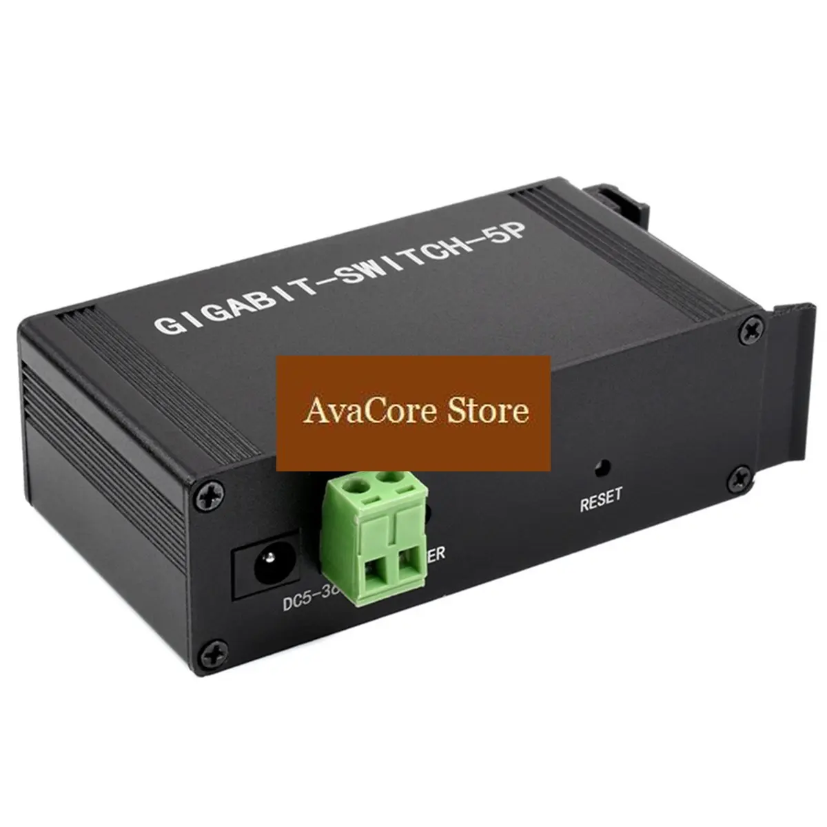 AvaCorePromotion Industrial Grade 5P Gigabit Ethernet Switch IEEE 802.3x-Compliant Full-Duplex 10/100/1000M Connection US Plug 5