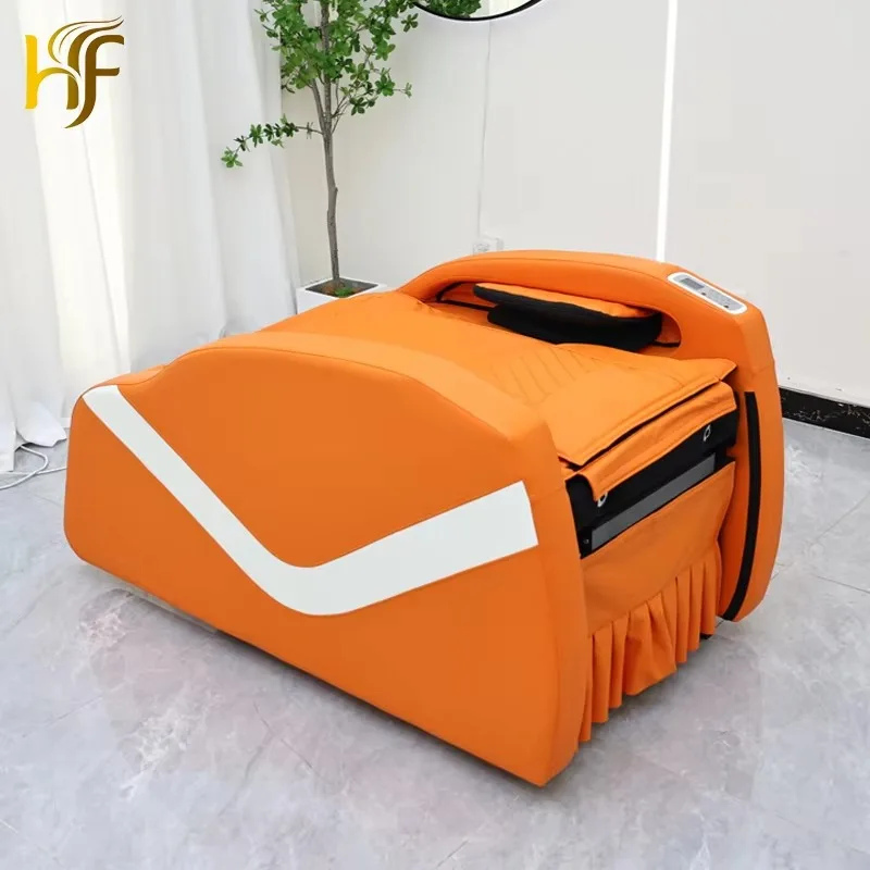 Beauty Bed Massage Shampoo Bed Set With Movable Shampoo Basin