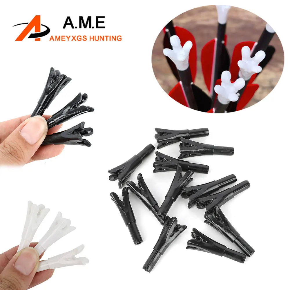 

Archery Insert Arrow Nock 6/12/18/24pcs Plastic Arrow Tail for ID6.2mm OD7.6mm Arrow Shaft Bow Hunting Target Shooting