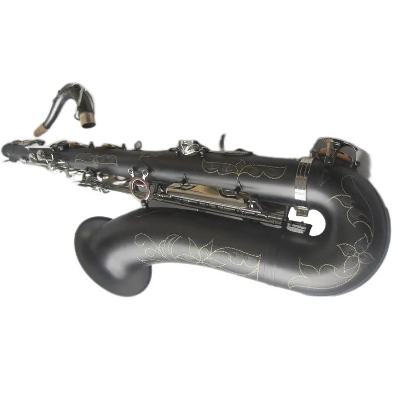 

New Arrival Tenor Saxophone Professional Musical Instruments Brass STS-R54 BbTone Matte Black B Tube Sax With Case Mouthpiece Gl