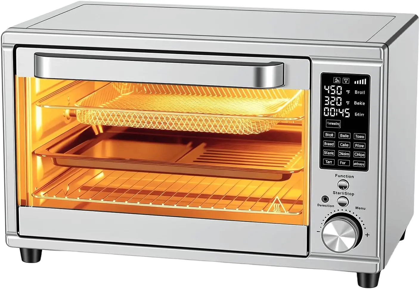 

Air Fryer Toaster Oven Combo Extra Large with Smart Probe, 29.6QT Oven Countertop 12 Functions in 1